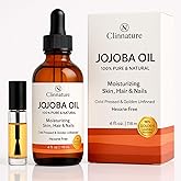 Clinnature Jojoba Oil for Nails & Cuticles – 100% Pure & Cold-Pressed Nail Oil for Stronger, Healthier Nails – Deep Cuticle Moisturizer for Dry, Cracked Skin – Hexane-Free, Fast Absorbing