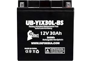 Replacement for YIX30L-BS Battery 12V 30AH SLA - Compatible with, 2014 Polaris Ranger, 2018 Polaris Rzr, 2010