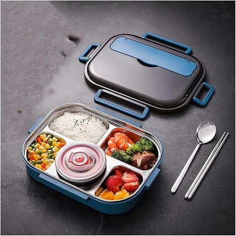 Amazon 子供と大人のためのステンレス鋼のお弁当 収納絶縁昼食の容器日本のスナックボックス朝食箱の箱カップ Color Blue 弁当箱 オンライン通販