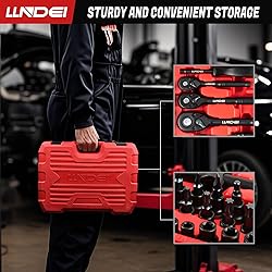 LLNDEI 160-Piece Mechanics Tool Set, Metric Socket