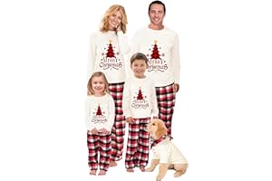 WephuPSho Christmas Family Matching Pajamas, Festive Xmas Jammies Sets for the Whole Family, Holiday Pjs Christmas