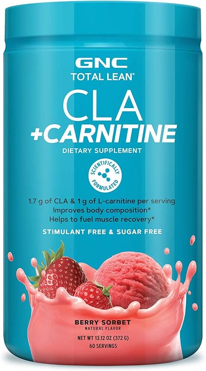Amazon Com Gnc Total Lean Cla Carnitine Berry Sorbet 60