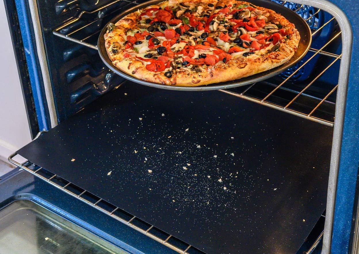 Non-Stick Premium Quality Oven Liner (3- Pieces Set) | Easy To Clean Oven Liners For Bottom Of Electric oven | Heat Resistant Silicone Oven Liner | Reduce Spills and Stuck Food Oven Mat: Kitchen & Dining