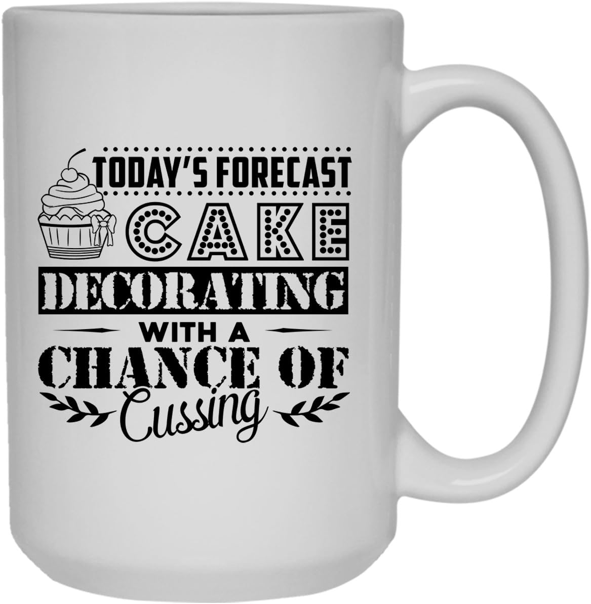 Amazon Com Cake Decorating White Mugs Today Forecast Cake