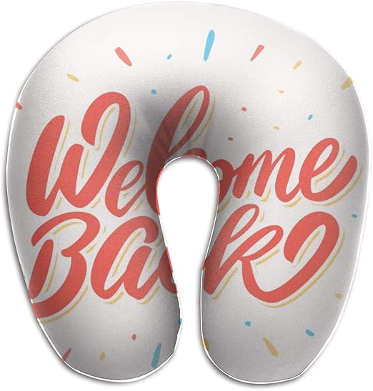 Amazon Com Yunshm Welcome Back Banner U Shaped Pillow Neck Travel