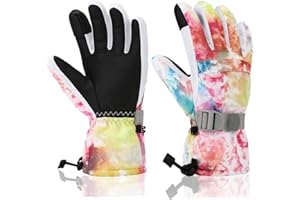 Yidomto Ski Gloves for Men Women Kids - Waterproof Thermal Winter Snow Gloves, Touchscreen Compatible for Skiing, Snowboarding, Cold Weather, Parent-Child Outdoor Activities