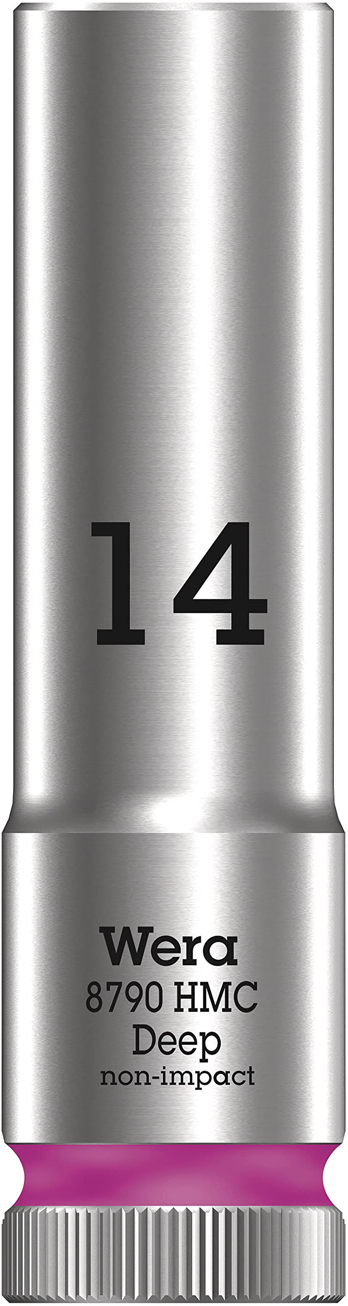 Wera 05004554001 8790 HMC Deep Socket, Pink, 14.0 mm