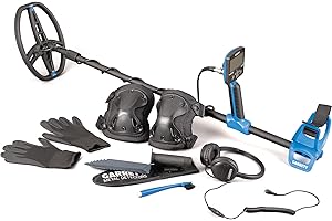 GARRETT METAL DETECTORS Garrett Vortex VX5 Metal Detector Bundle – Made in The USA -Waterproof to 16 Feet with Edge Digger, Knee Pads, Gloves, Keeper Cleaner Brush, and ClearSound Headphones for Treasure Hunting