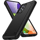 TORRTOWAY Designed for Samsung Galaxy A52 5G Case 2 in 1 Gift Militay Grade Drop Protective Rugged Heavy Duty Cover Shockproof Case for Galaxy A52 5G Phone Case for Women Men Boy Girl (Black+Black)