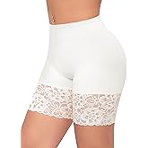 Slip Shorts for Under Dresses Women Anti Chafing Underwear Seamless Boyshorts Panties Lace Under Shorts