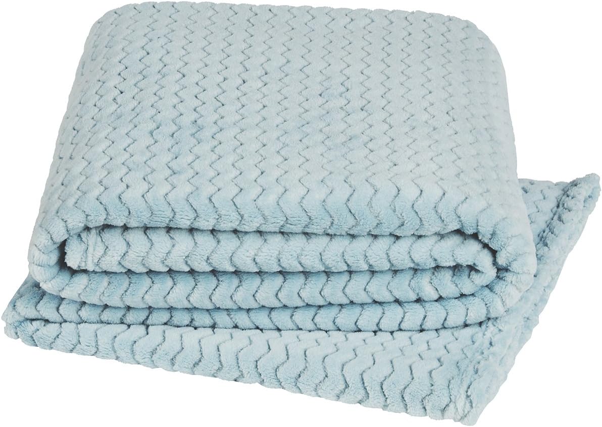 YourHome JAZZ SUPER SOFT THROW (125x150, Duck Egg)