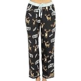 Lazy One Pajamas for Women, Cute Moose Pajama Pants and Top Separates