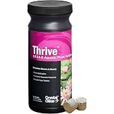 CrystalClear Thrive Pond Plant Food, Fish Safe Fertilizer, 60 Tablets | For aquatic water gardens, nutrients boost lily &amp; lotus flower bloom and root growth