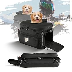 UALLIN Motorcycle Dog Cat Carrier, Portable Pet