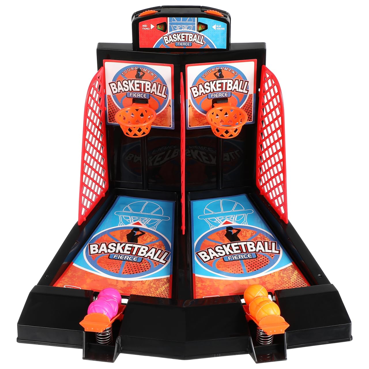 NUOBESTY Desktop Arcade Shooting Basketball Toy Tabletop Shooting Basketball Toy Finger- Set Desk Sports for Kids Children