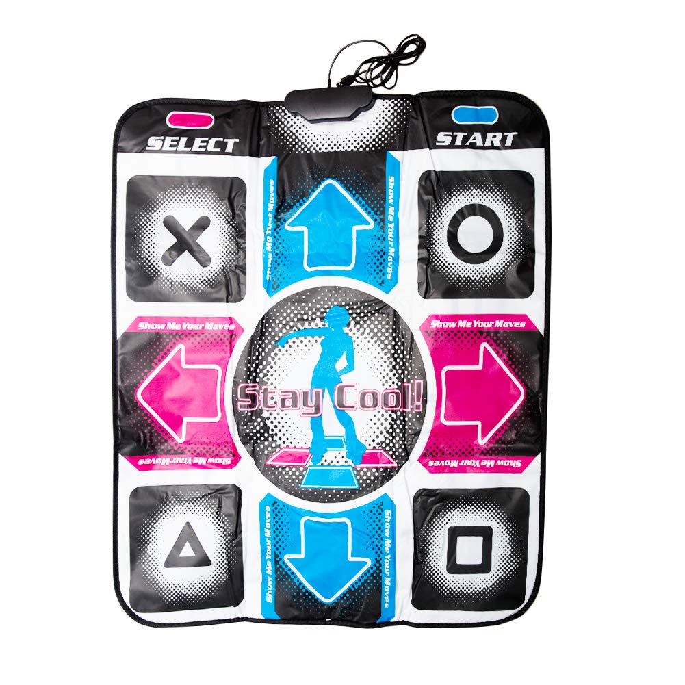MAYOKIAAR Dance Pad, Dancing Mat for Dance Dance Revolution (DDR) Non-Slip Sensitive USB Dance Blanket for PC Laptop Video Game, Gifts(size:37.01'' x 32.28'' x 0.43'')