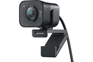 Logitech for Creators StreamCam Premium Webcam for Streaming and Content Creation, Full HD 1080p 60 fps, Premium Glass Lens, Smart Auto-Focus, for PC/Mac – Graphite