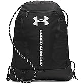 Under Armour Unisex Hustle Sackpack, (001) Black/Black/White, One Size Fits Most