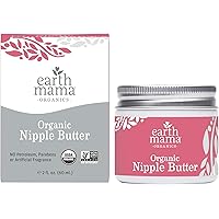 Organic Nipple Butter Breastfeeding Cream by Earth Mama | Lanolin-free, Safe for Nursing & Dry Skin, Non-GMO Project…