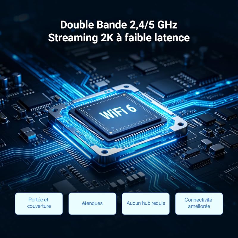 2K Caméra de Surveillance Extérieur Wi-FI à 360° C8c 3MP