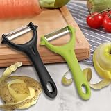 FUYOAL 2 Pcs Y-Shaped Swivel Potato Peeler Stainless Steel Kitchen Tool view 7
