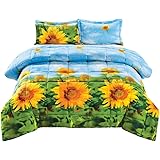 Amazon.com: DIAIDI,3D Sunflower Bedding Sets,Butterfly