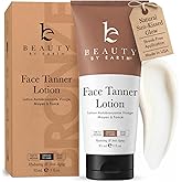 Face Tanner - USA Made with Natural & Organic Ingredients, Gradual Facial Self Tanner Lotion for Natural-Looking Fake Tan & Streak-Free Natural Glow