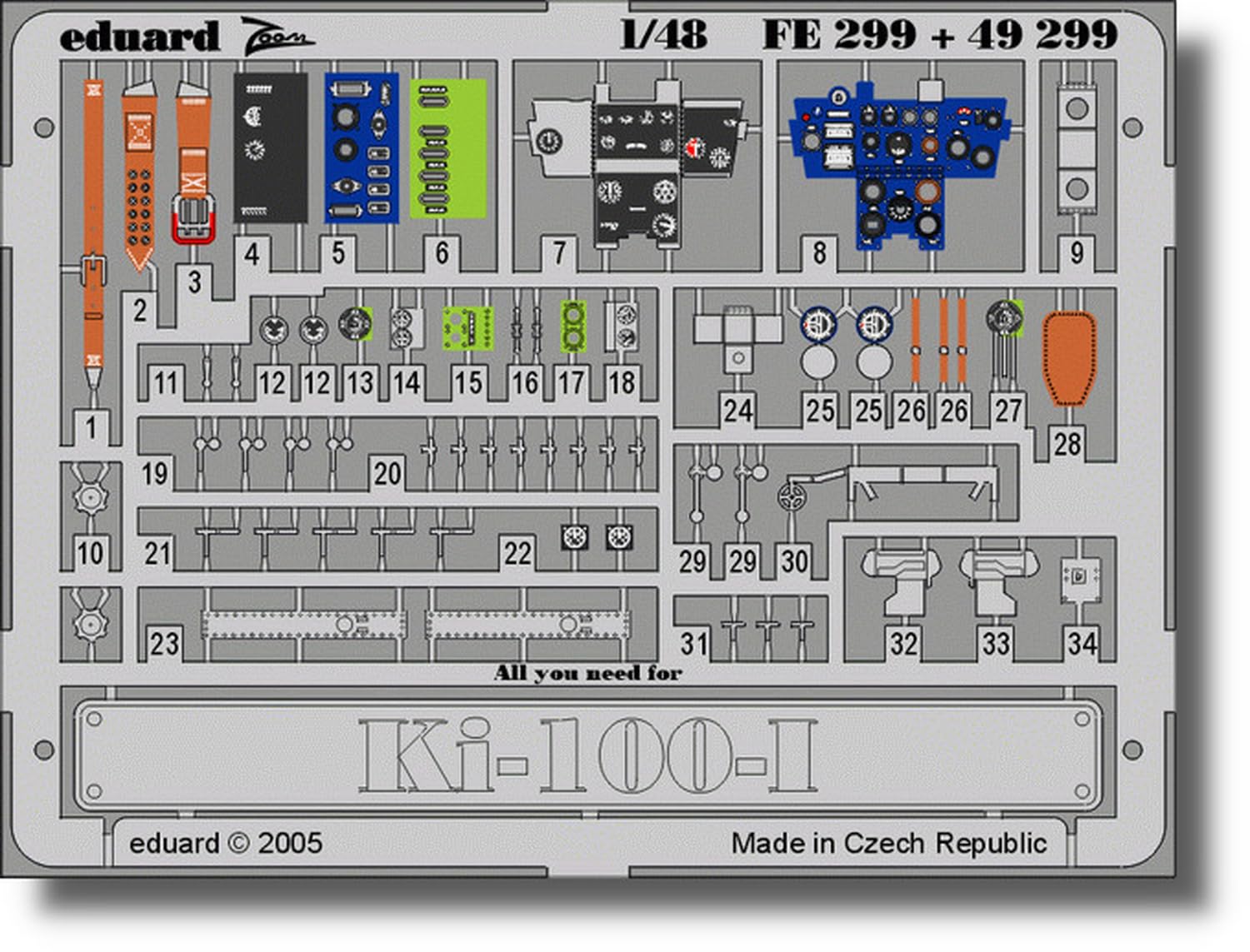 Eduard Accessories – FE299 Model-Making Accessory Ki 100 I