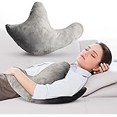 Cheer Collection Rotator Cuff Pillow – Shoulder Surgery Recovery Pillow for Side Sleepers, Arm Support Cushion for Rotator Cuff Injury & Post Surgery Comfort, Gray