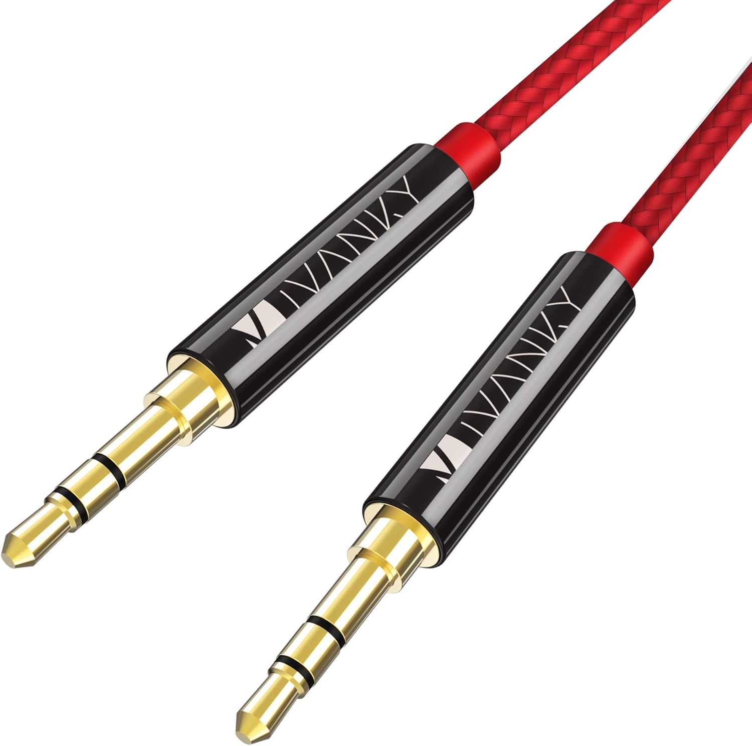 Long AUX Cable [8ft/2.4M, Extra Long Ultra Durable, HiFi Sound Quality] iVanky 3.5mm Nylon