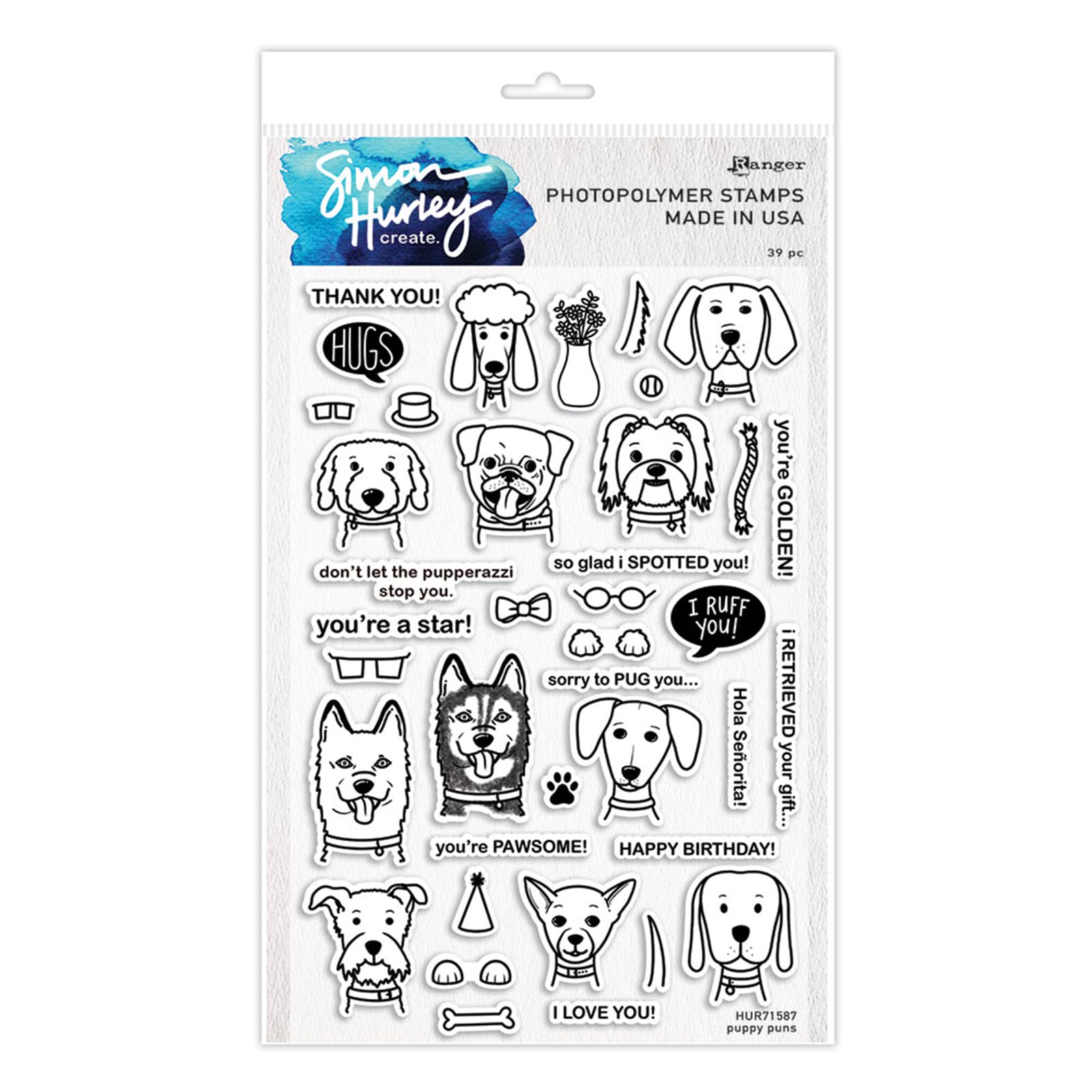 SIMN Hurley Stamps Puppy PALS