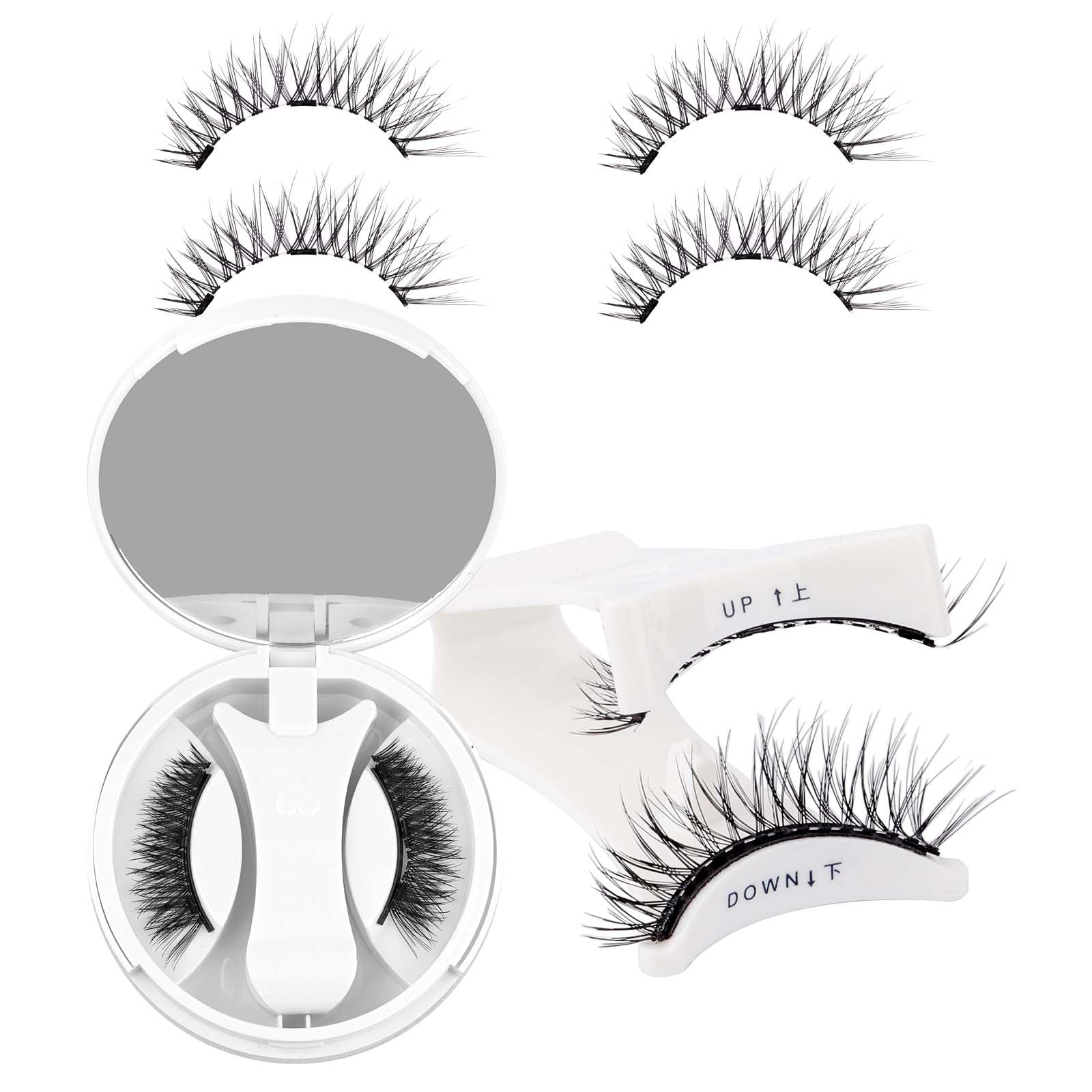 Photo 1 of FADLASH Magnetic Eyelashes with Applicator Magnetic Lashes Reusable Natural Look Soft Magnet Eyelash Kit Easy to Wear (1 Pair)