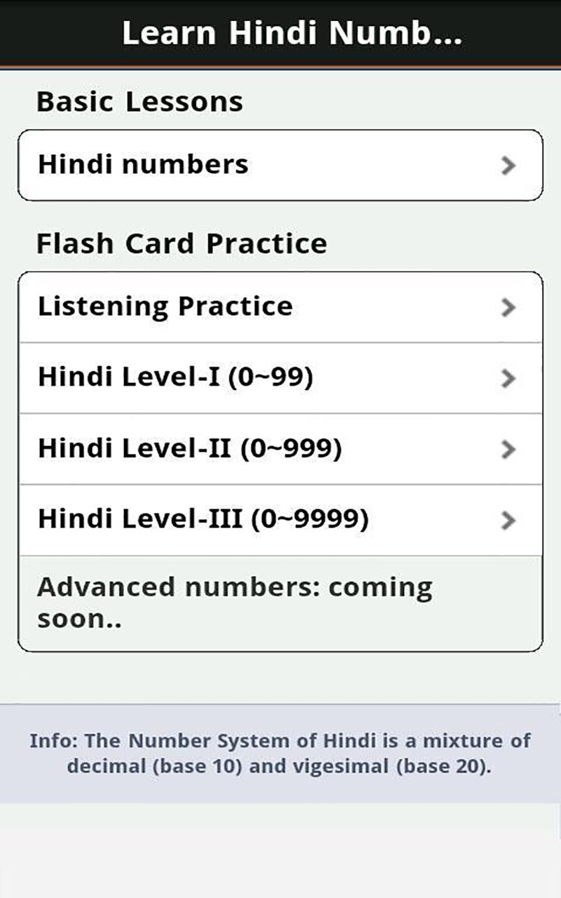 Amazon Com Learn Hindi Numbers Pro Appstore For Android
