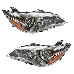 TRQ 2 Piece Headlight Assembly Set Driver