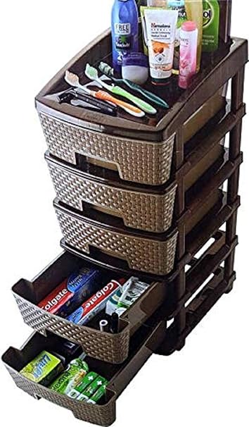 Avanil 5 Drawer Plastic Modular Chest Storage Organizer Amazon In