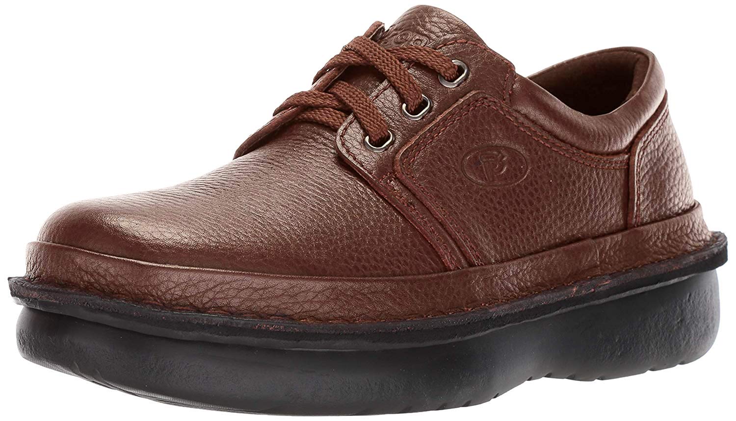 Propét Men’s Villager Oxford Walking Shoe, Brown Grain, 16 Wide