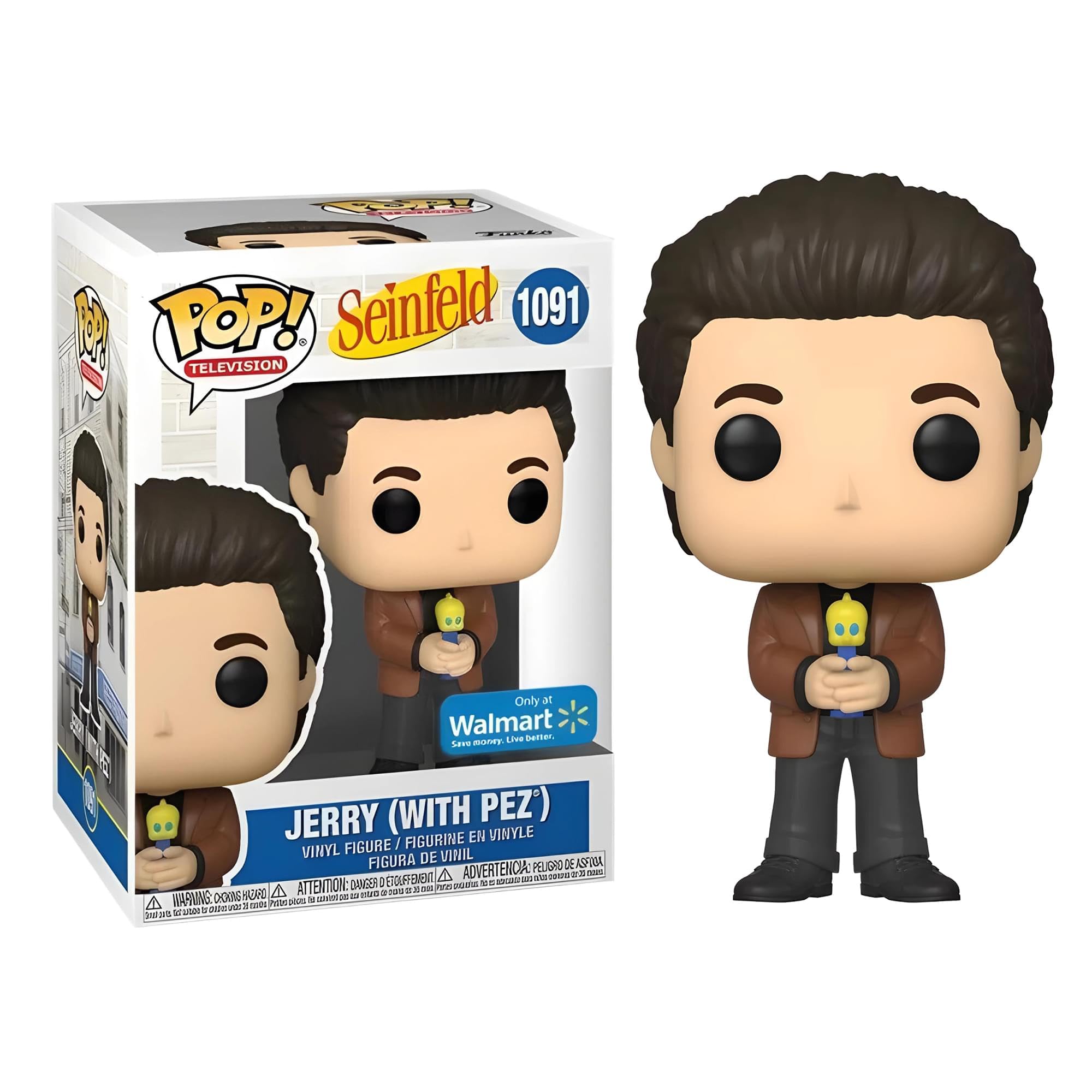 Funko Pop! TV: Seinfeld #1091 Jerry (with pez) Vinyl Figure Walmart Exclusive