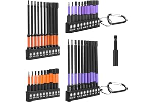 42PCS S2 Alloy Steel Allen Wrench Drill Bit Set with Magnetic Screwdriver Bit Set，Metric & SAE 4" Long Hex Bits, 1/4" Hex Sha