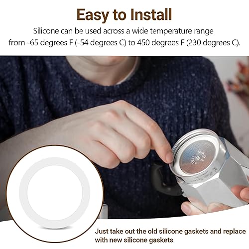 Gasket Seal Ring Replacement for Aluminium Stovetop Coffee Maker