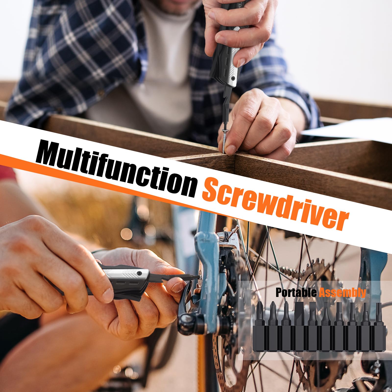 WEARXI Geschenke für Männer, Multitool Taschenmesser, Männergeschenke, Papa Geschenk, Klappmesser, Geburtstagsgeschenk Gadgets für Männer, Messer Outdoor, Adventskalender Füllung Weihnachten Geschenke 5