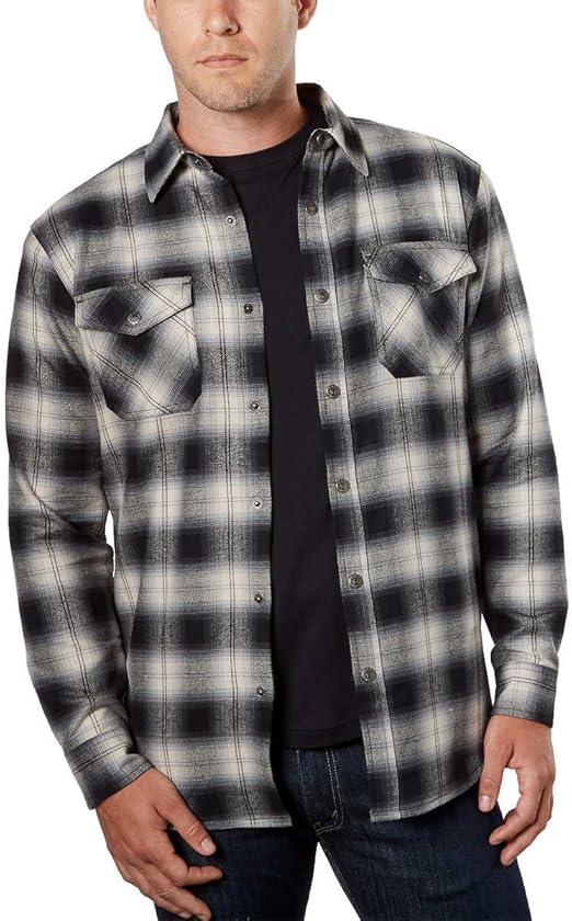 Grizzly Mountain Mens Thermal Lined Flannel (Moonlight