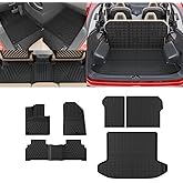 Thinzyou Floor Mats Compatible with 2023 2024 2025 2026 Kia Sportage Cargo Mat Cargo Liner TPE All Weather Back Seat Cover Protector 2025 Sportage Accessories (Trunk Mat+Backrest Mats+Floor Mats)