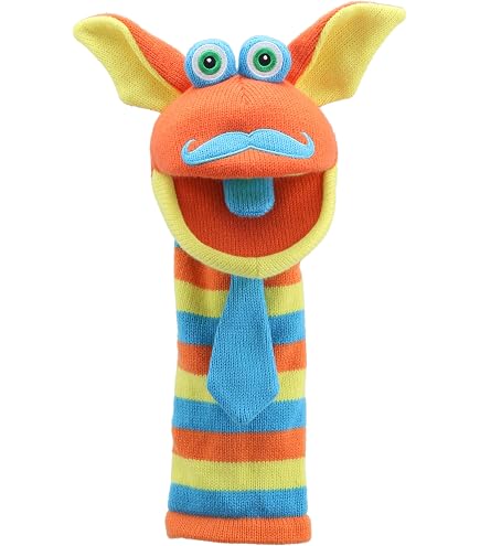 The Puppet Company Knitted Kitty Puppet - Squeaker Toy For Kids 18 Months+ - View #3