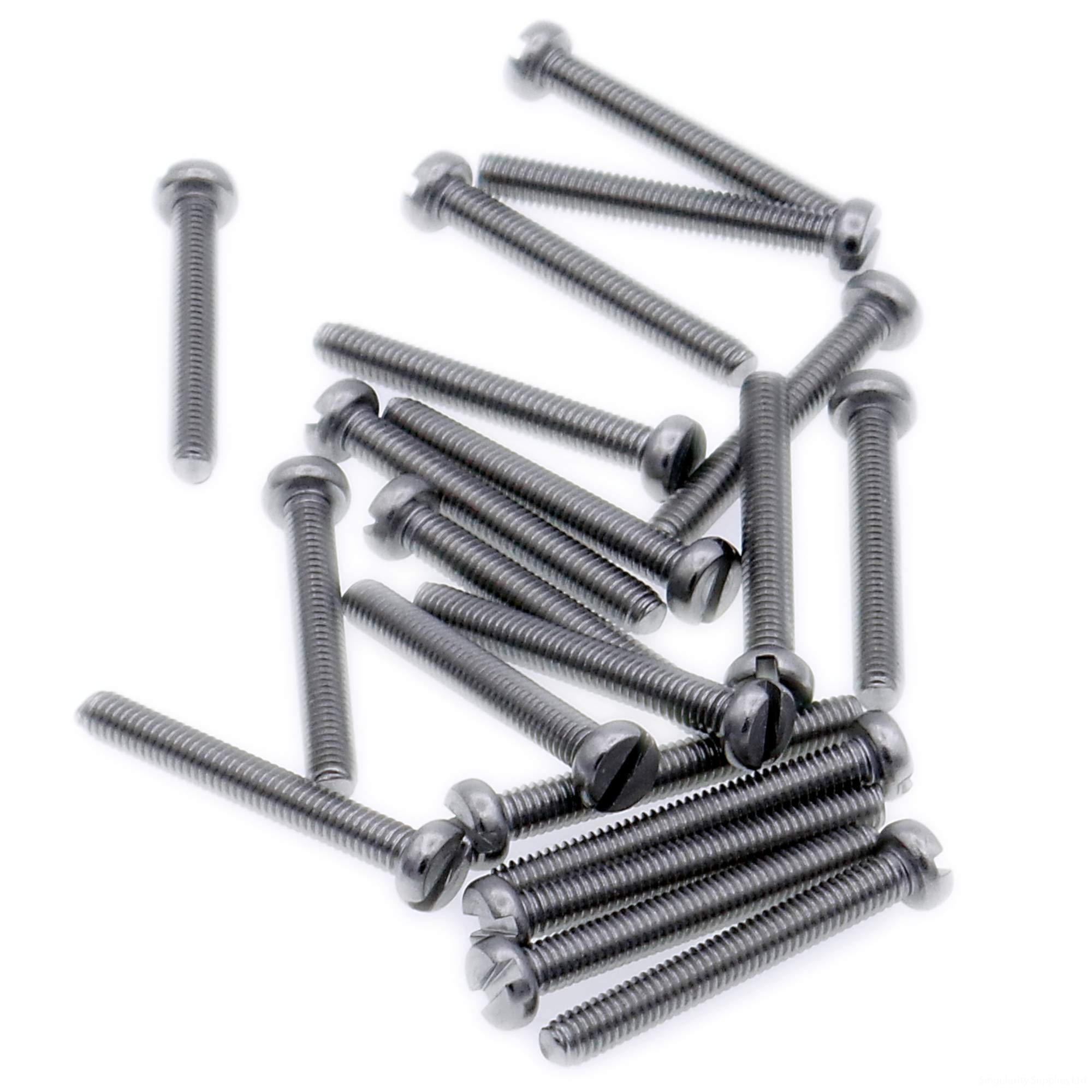 M2 (2mm x 4mm) Slot Cheese Machine Screw (Bolt) - Stainless Steel (A2) (Pack of 20)