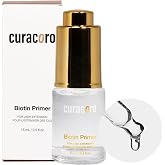 Curacoro Biotin Lash Primer for Lash Extensions 15ml | Removes Oils &amp; Residue, Accelerates Glue Curing, Longer Retention