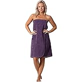 Robe Direct Women’s Terry Cloth Spa and Bath Towel Wrap with Adjustable Closure & Elastic Top