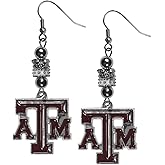 Siskiyou Sports NCAA unisex-adult Euro Bead Earrings
