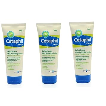 Cetaphil DAM Daily Advance Ultra Hydrating Lotion - 100g each (Pack of 3)