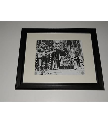 Amazon.com: Framed Dead Jerry Garcia Mickey Hart '70 Tour Print I