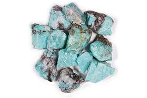 Crystal Allies 1 Pound Bulk Rough Amazonite Reiki Crystal Healing Stones Large 1"